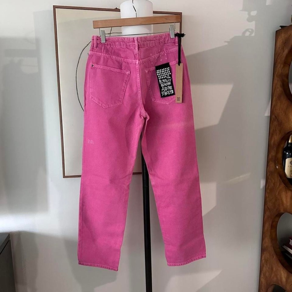 NWT‎  Ksubi Brooklyn Fuschia Straight leg Jeans size 29 - Picture 3 of 8